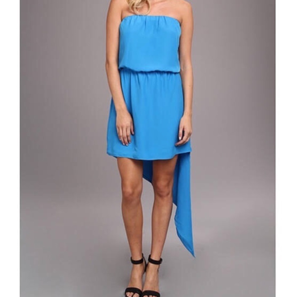 BCBG Blue Strapless Dress